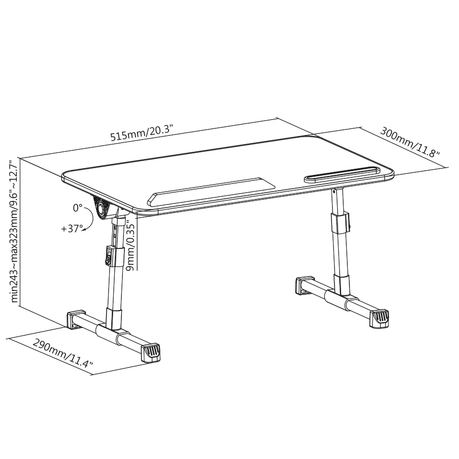 Laptop Desk Adjustable Riser - Image 4