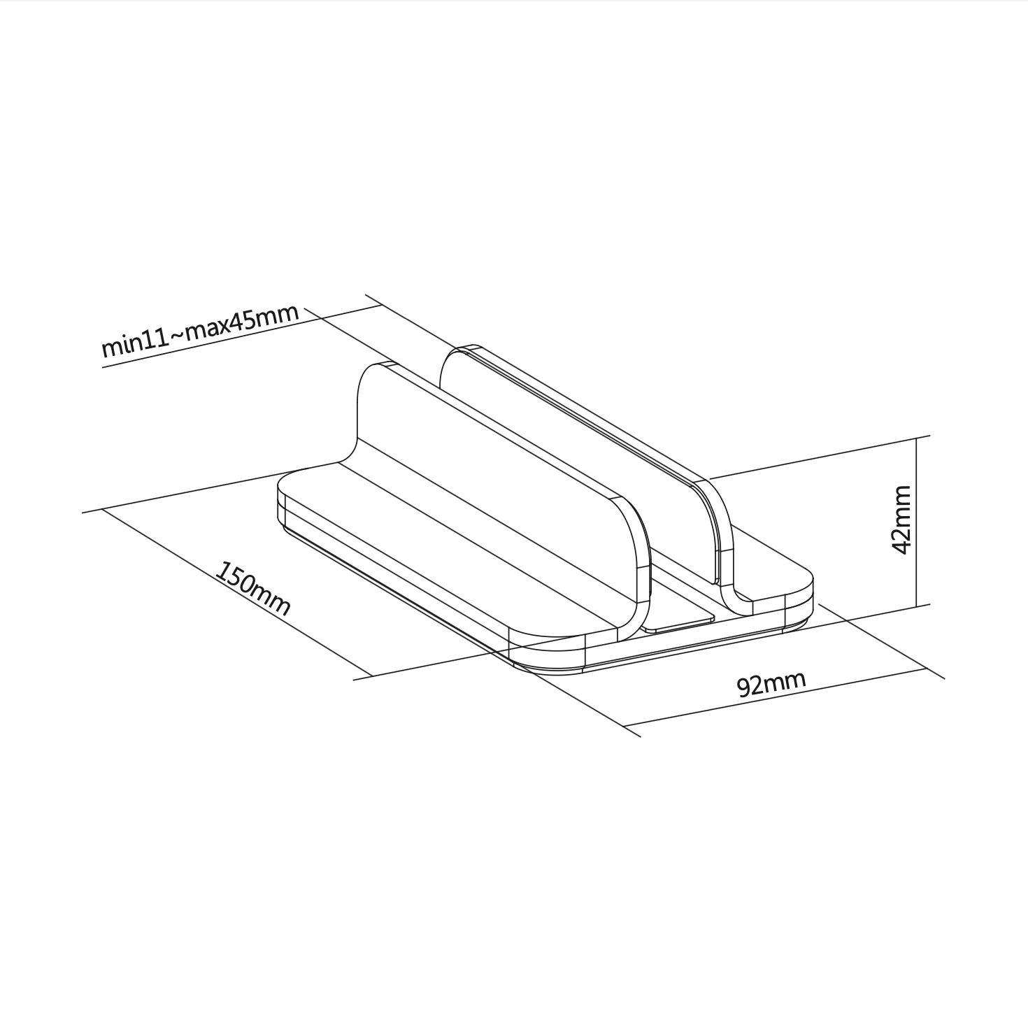 Laptop Holder Vertical-Fit SLIM - Image 8