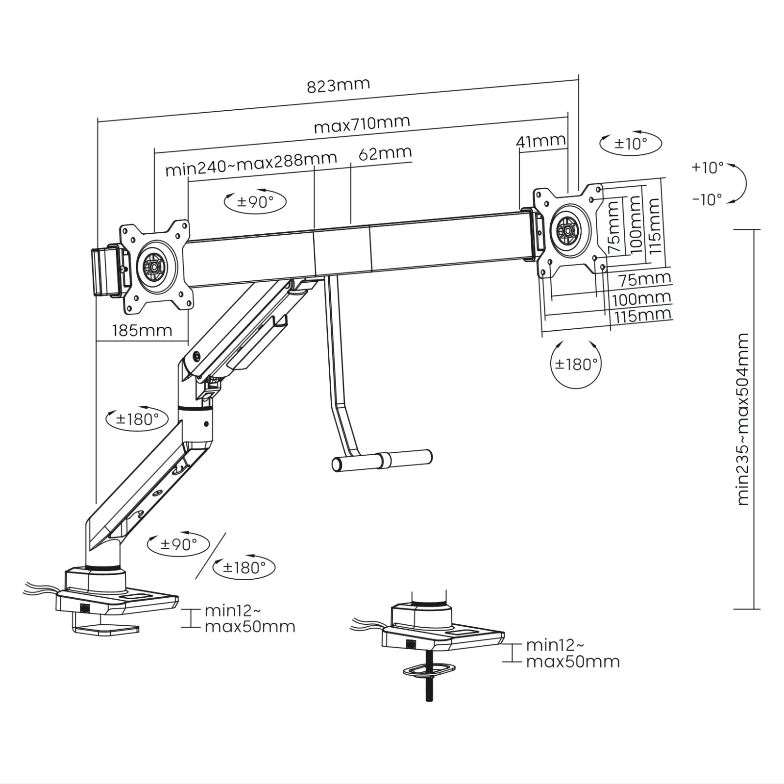 Monitor Arm Dual-Fix FORCE - Image 3