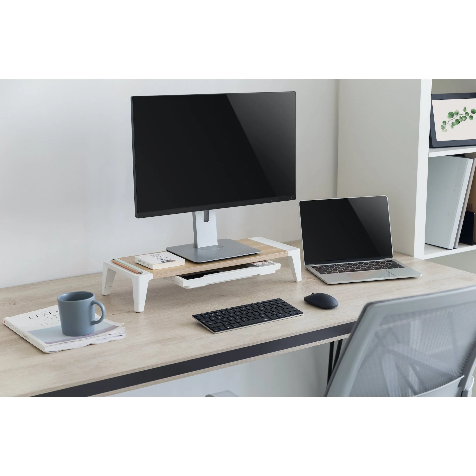 Monitor Riser Organizer with Drawer - Image 5