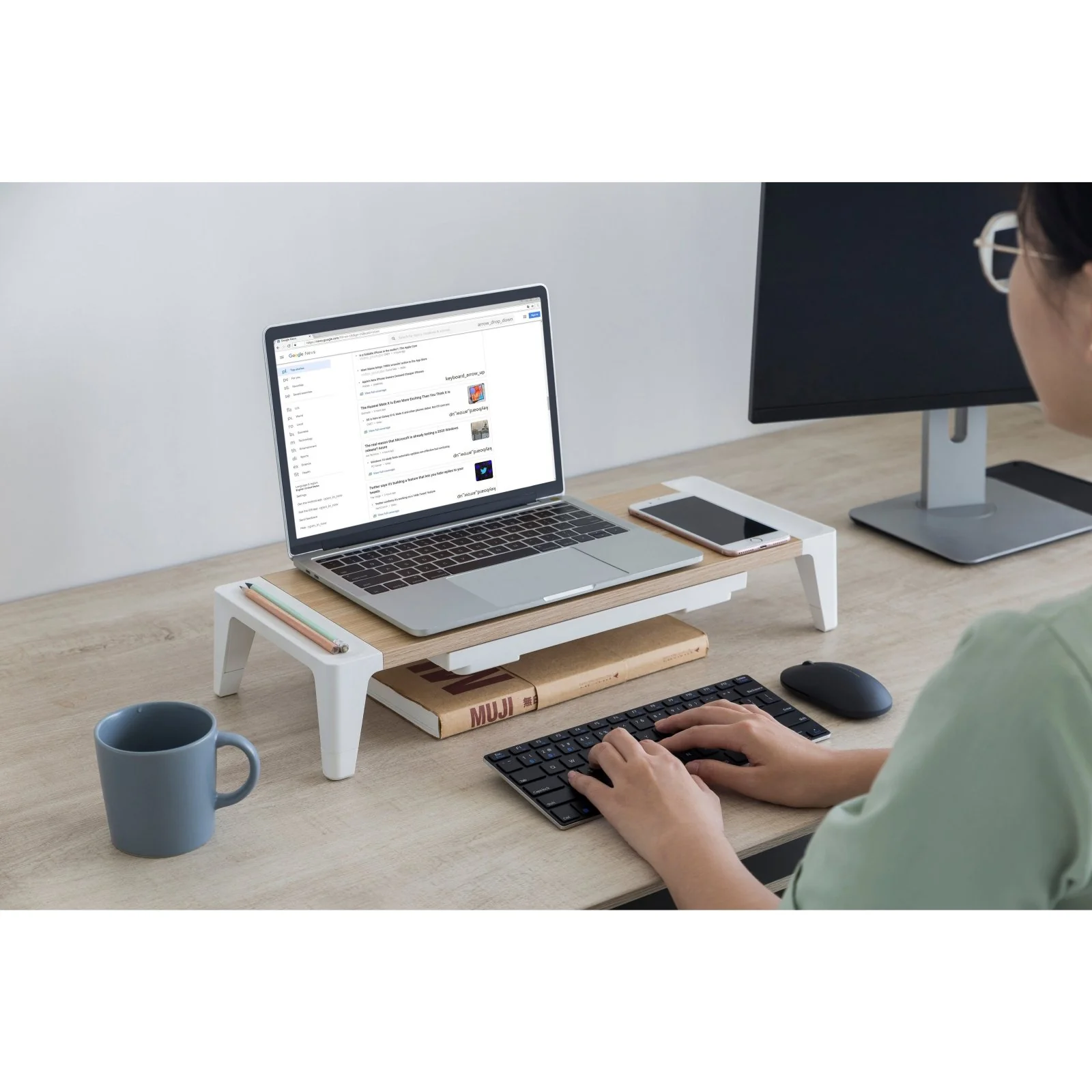 Monitor Riser Organizer with Drawer - Image 6