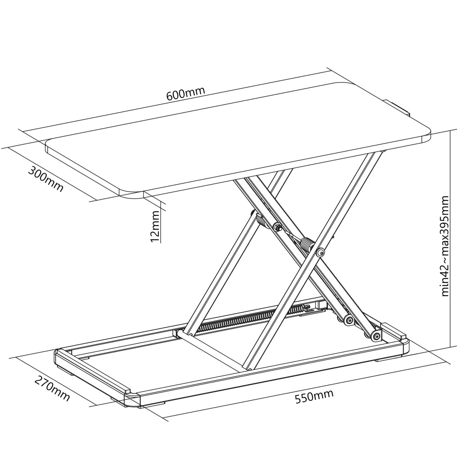 Sit-Stand Desk Converter Compact - Image 21