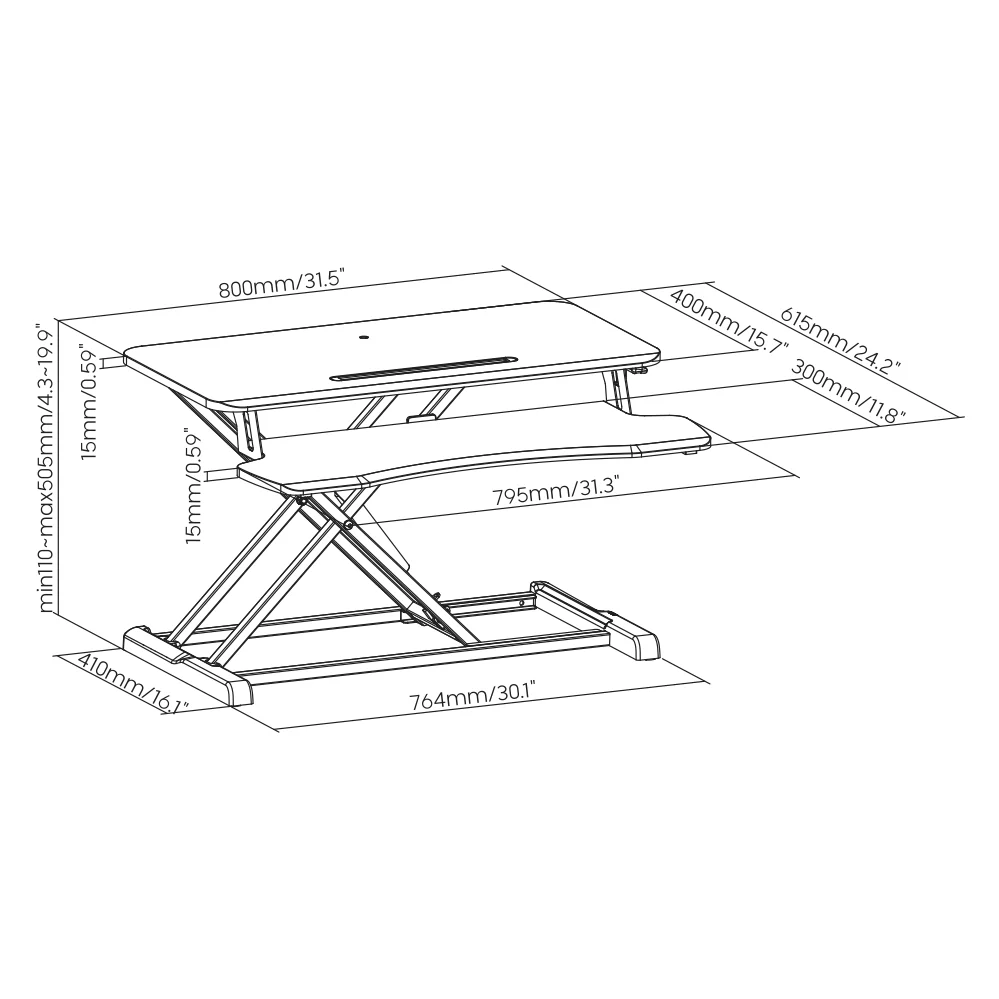 Sit-Stand Desk Converter PRO - Image 8